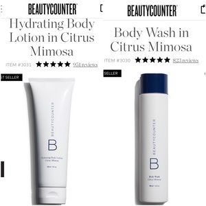 NWT citrus mimosa body wash & body lotion